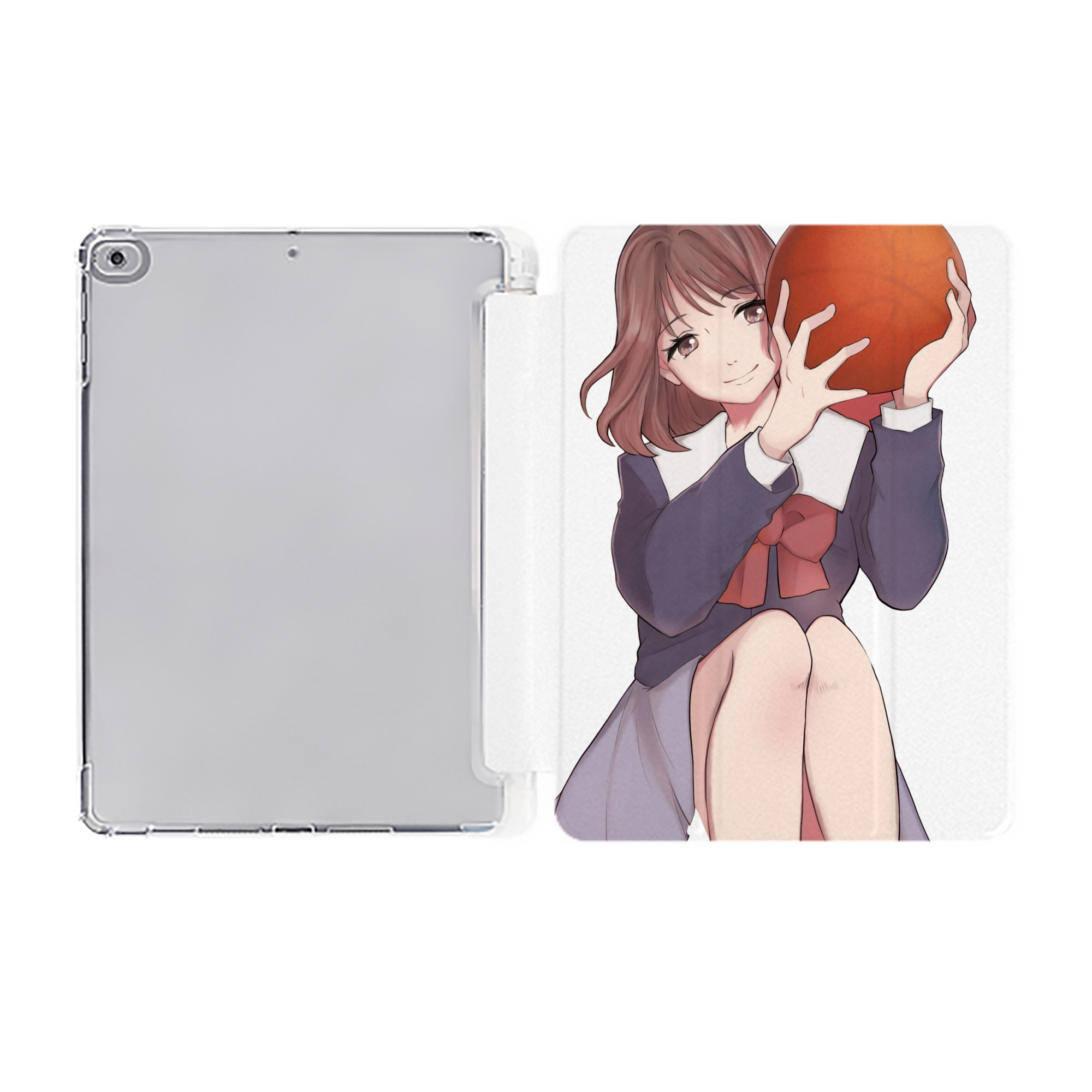（画像用） SLAM DUNK／スラムダンク IPad ケース ペン収納付き 三つ折りスタンド PUレザー×シリコン 対応機種9.5/10.5/10.9インチ